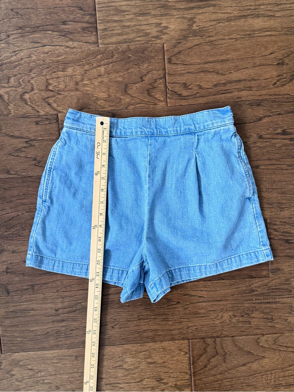 Madewell Denim Pull On Shorts Norland Wash Size Small - Picture 3 of 7